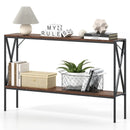 Narrow Console Table 2-Tier Entryway Table with Storage by LJGDeals