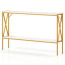 Narrow Console Table 2-Tier Entryway Table with Storage by LJGDeals