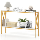 Narrow Console Table 2-Tier Entryway Table with Storage by LJGDeals