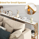 Narrow Console Table 2-Tier Entryway Table with Storage by LJGDeals