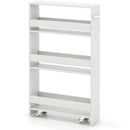 Rolling Kitchen Slim Storage Cart Mobile Shelving Organizer with Handle by LJGDeals