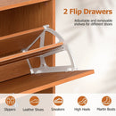Narrow Shoe Cabinet with Adjustable and Removable Shelves for Entryway Foyer by LJGDeals