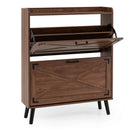 Narrow Shoe Cabinet with Flip Drawers and Adjustable Shelves by LJGDeals
