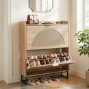 Narrow Shoe Storage Cabinet with Flip Drawers & Shelves by DirectDeals