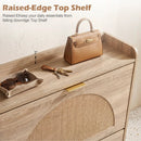 Narrow Shoe Storage Cabinet with Flip Drawers & Shelves by LJGDeals