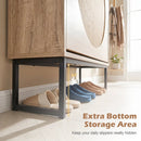 Narrow Shoe Storage Cabinet with Flip Drawers & Shelves by LJGDeals