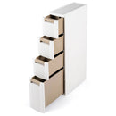 Narrow Storage Cabinet with Drawers and Removable Dividers by LJGDeals