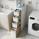 Narrow Storage Cabinet with Drawers and Removable Dividers by LJGDeals