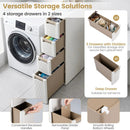 Narrow Storage Cabinet with Drawers and Removable Dividers by LJGDeals