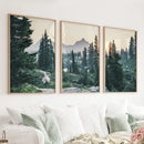 Mountain Forest. USA Wilderness Wall Art Set. Rampart Ridge by Wall Art Set