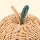 Apple Rattan Storage Basket Natural - Small by MOMIJI US LLC