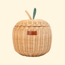 Apple Rattan Storage Basket Natural - Small by MOMIJI US LLC