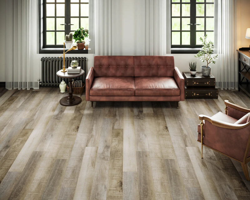 Natural Chestnut Embossed Matte 7.75"x48" Waterproof Laminate Flooring 14mm - Sum