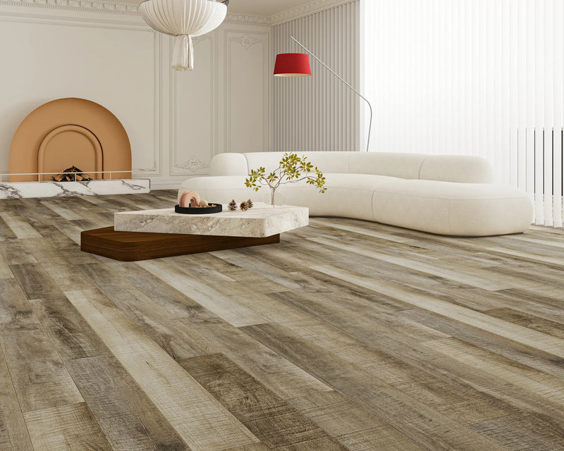 Natural Chestnut Embossed Matte 7.75"x48" Waterproof Laminate Flooring 14mm - Sum