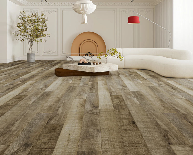 Natural Chestnut Embossed Matte 7.75"x48" Waterproof Laminate Flooring 14mm - Sum