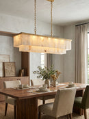 Natural Alabaster Dining Room Chandelier
