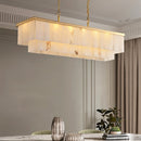 Natural Alabaster Dining Room Chandelier