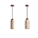 Natural Travertine Pendant Light