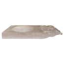 GMSTONE Travertine Light Beige Vessel Bathroom Sink 21-4x18 Inch Countertop