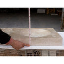GMSTONE Travertine Light Beige Vessel Bathroom Sink 21-4x18 Inch Countertop