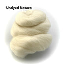 Corriedale Collection | Soothing Elements Bundle of Dyed Wool Tops | 150 Grams, 26 Micron