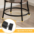 2-Tier Round End Table with Open Storage Shelf and Sturdy Metal Frame