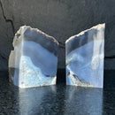 Natural Agate Crystal Bookends