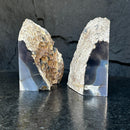 Natural Agate Crystal Bookends