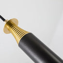 Alabaster Cylindrical Thread Pendant Light