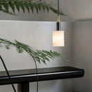Alabaster Cylindrical Thread Pendant Light