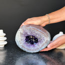 Natural Amethyst & Quartz Geode