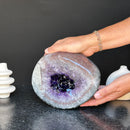 Natural Amethyst & Quartz Geode