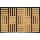Natural Brushed Coir Parquet Doormat Rubber, Durable