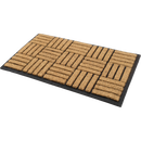 Natural Brushed Coir Parquet Doormat Rubber, Durable