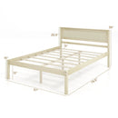 Twin/Full/Queen Size Wooden Bed Frame with Headboard and Slat Support by LJGDeals