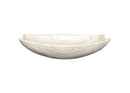 Handcrafted Natural Travertine Oval Polished Vessel Bathroom Sink Beige