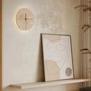 Natural Stone Clock Wall Lamp