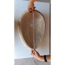 Handcrafted Natural Travertine Beige Oval Vessel Sink W 14L 20in