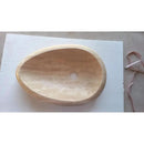Handcrafted Natural Travertine Beige Oval Vessel Sink W 14L 20in
