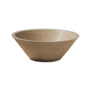 Travertine Vessel Sink 16 Inch Beige Natural Stone Bathroom Fixture Oval