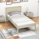 Twin/Full/Queen Size Wooden Bed Frame with Headboard and Slat Support by LJGDeals