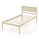 Twin/Full/Queen Size Wooden Bed Frame with Headboard and Slat Support by LJGDeals