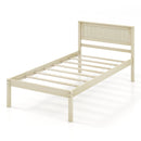 Twin/Full/Queen Size Wooden Bed Frame with Headboard and Slat Support by DirectDeals