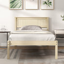 Twin/Full/Queen Size Wooden Bed Frame with Headboard and Slat Support by DirectDeals