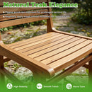 Teak Wood Patio Dining Chair with Slanted Back by LJGDeals
