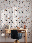 Modern Terrazzo Wallpaper - Chic Speckled Stone Pattern
