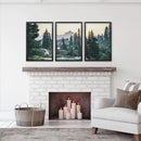 Mountain Forest. USA Wilderness Wall Art Set. Rampart Ridge by Wall Art Set