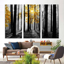 Nature Misty Foggy Autumn Forest Canvas Wall Art Print