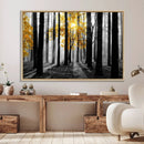 Nature Misty Foggy Autumn Forest Canvas Wall Art Print
