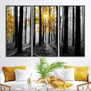 Nature Misty Foggy Autumn Forest Canvas Wall Art Print